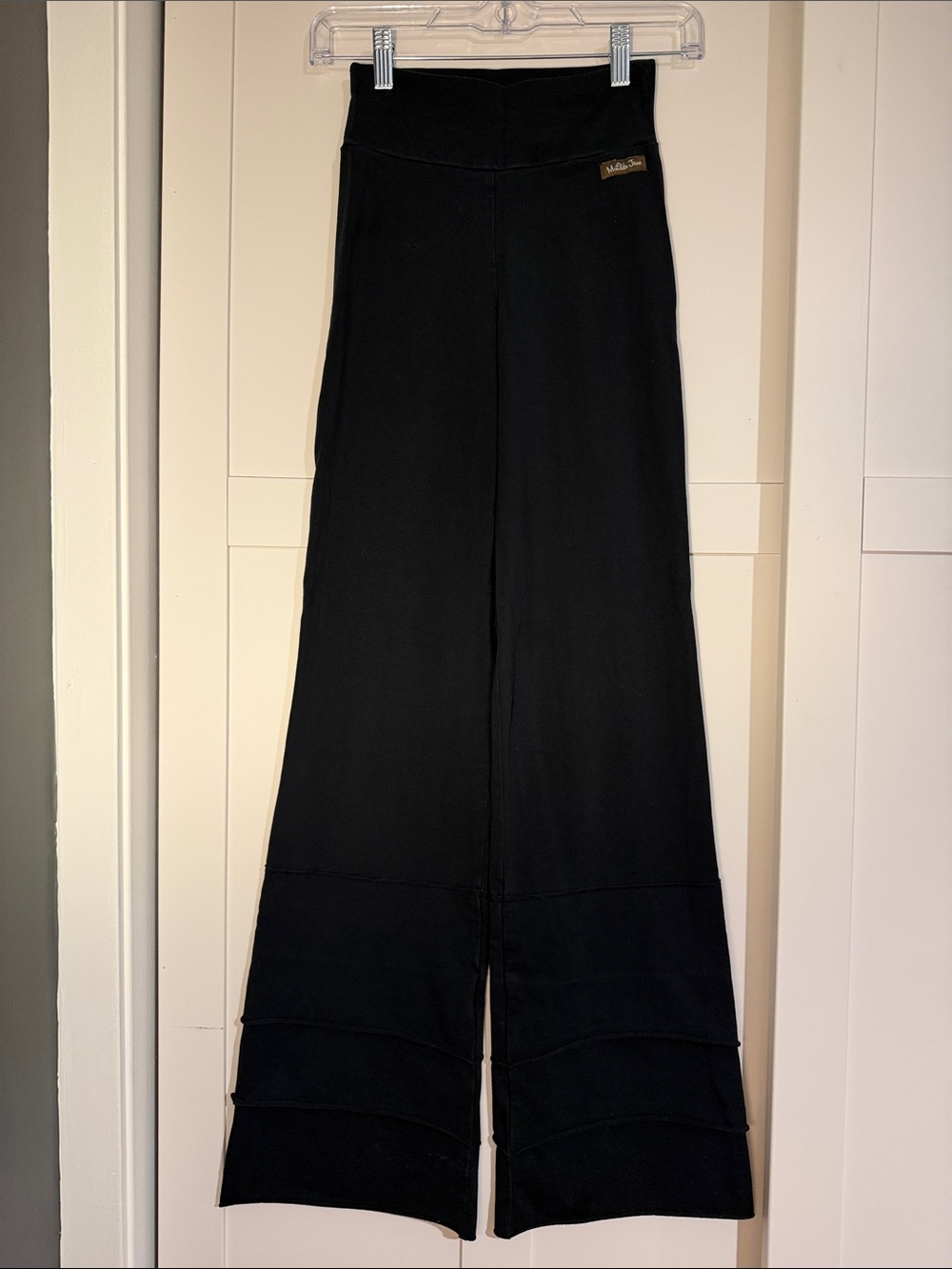 Matilda Jane Yoga Black High-Waist Wide-Leg Pants